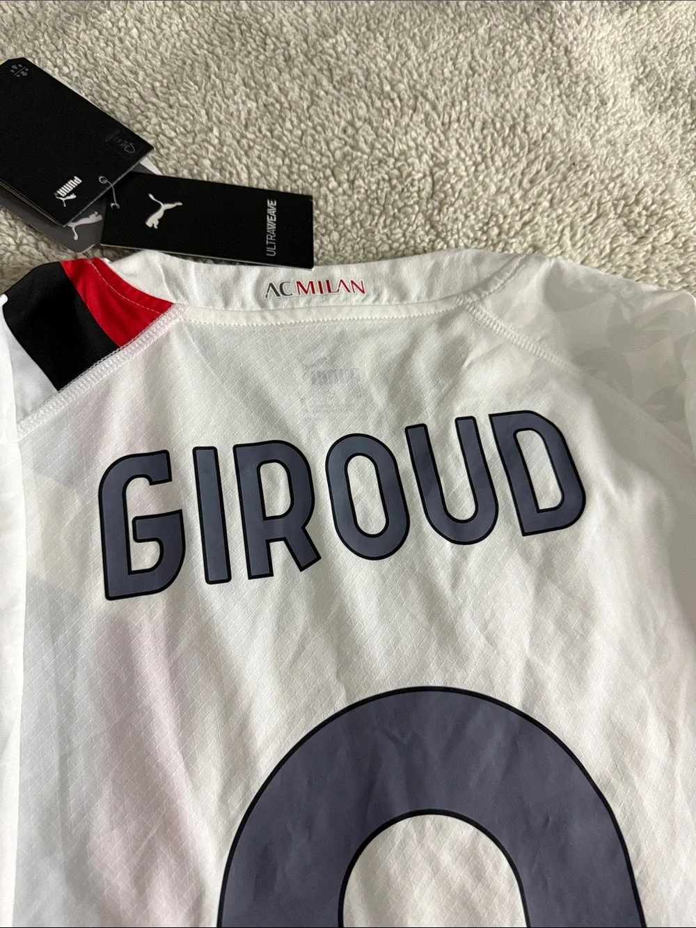 AC Milan #9 Olivier Giroud 2023-24 Serie A Puma Away Player Edition Jersey_13